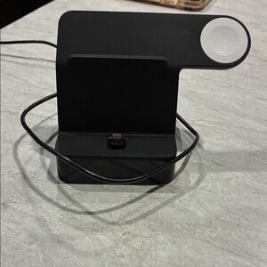 Sleek Black Charging Station